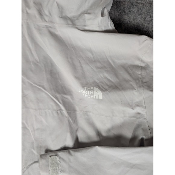 The North Face DryVent Rain Jacket Womens Light Gray Full Zip Hooded Shell LG - Picture 12 of 13